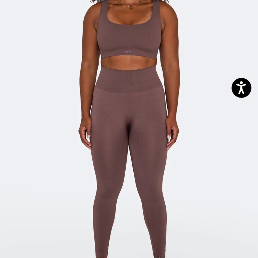 Set Active Sculptflex Leggings and Box Cut Bra Set